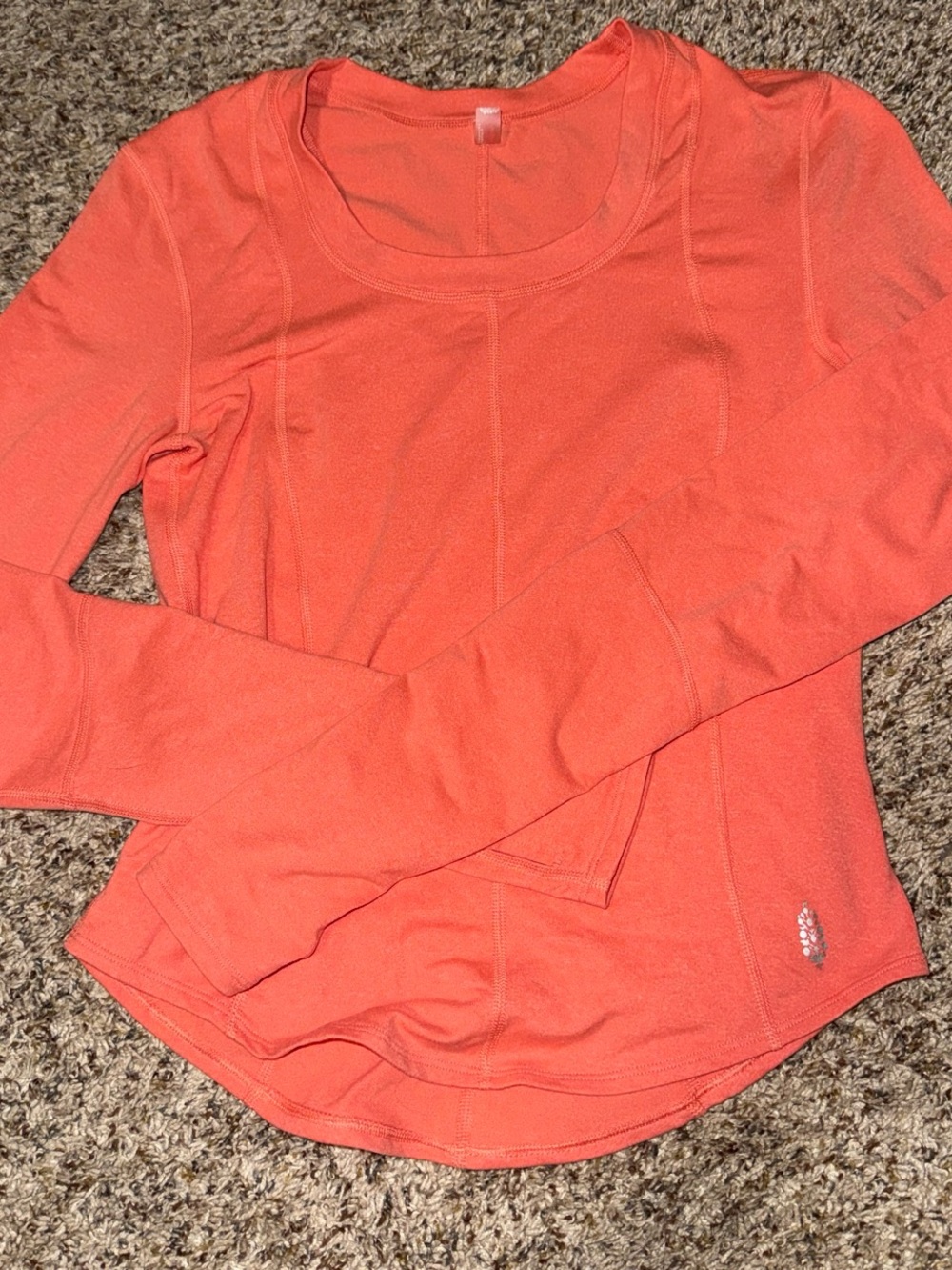 FP Movement by Free People Coral Long-Sleeve Scoop Neck Active Top